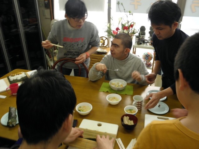 節分の巻き寿司