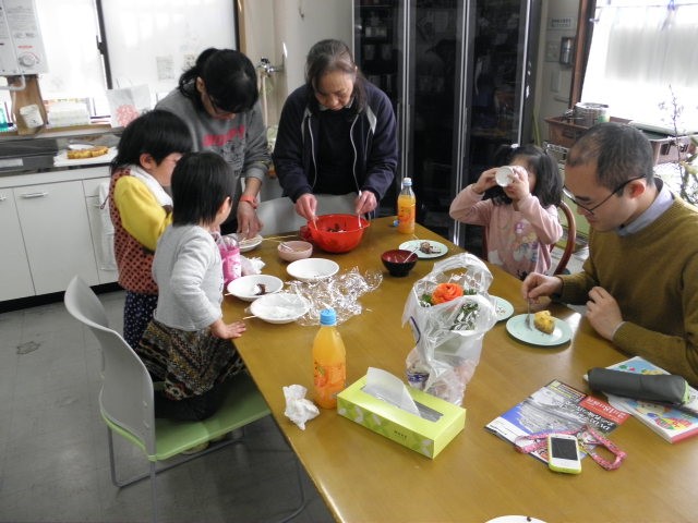 バレンタインのお菓子作り