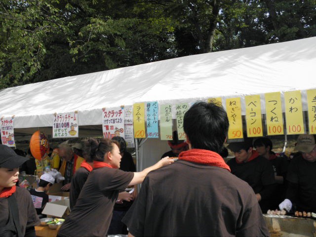 区民まつりの露店